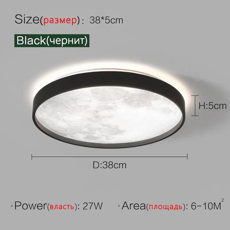 Axyaa Round LED Ceiling Lamp: Modern Nordic Style for Bedroom, Aisle, Corridor, Balcony