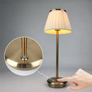 Axya Cordless Brass Table Lamp: Portable Nordic Charging Lamp