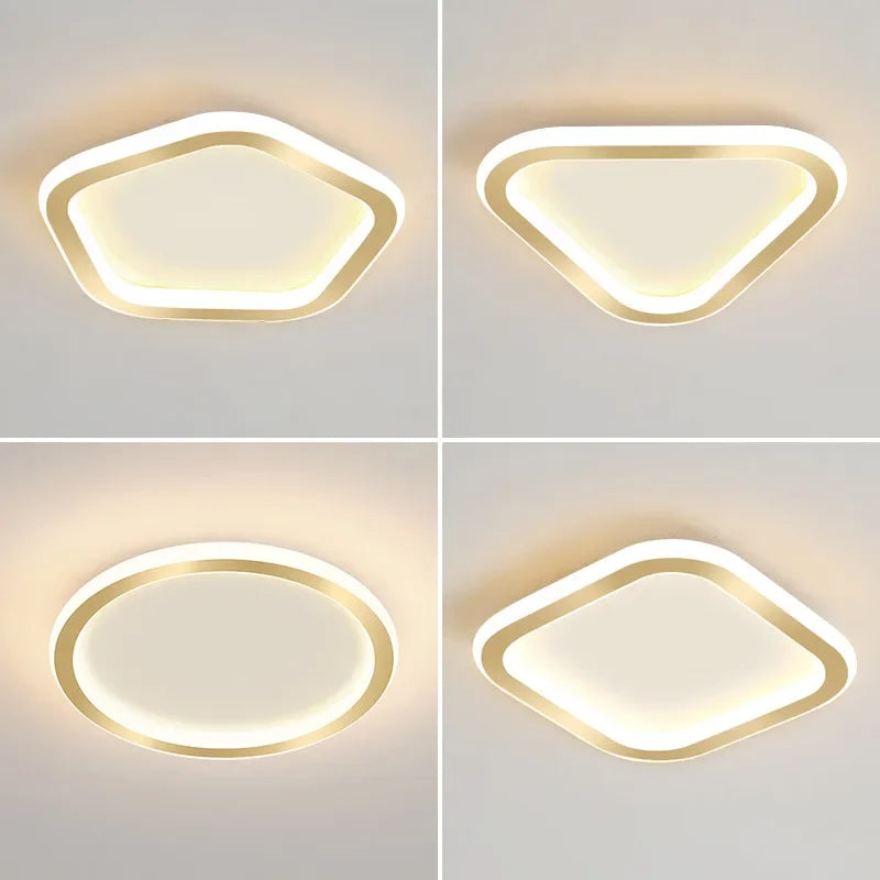 Axya Modern Gold Ceiling Light Fixture for Interior Decoration.