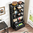 Axyaa Vertical File Cabinet with Shelves for Letter/Legal/A4 Size Files