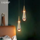 Axyaa Crystal Chandelier: Nordic Luxe Pendant Lamp for Bedroom, Dining Room & Bar