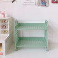 Axyaa 2 Layer Desktop Storage Rack - Cute & Kawaii Cosmetic Jewelry Organizer