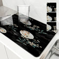 Axyaa Plant Flowers Absorbent Dish Mat Cup Drying Mats Table Decor