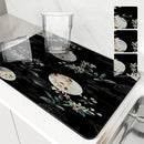 Axyaa Plant Flowers Absorbent Dish Mat Cup Drying Mats Table Decor