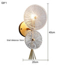 Axyaa Crystal Wall Lamp for Bedroom Living Room TV Sofa Balcony Creative Lighting