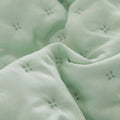 Axyaa Ruffle Pillowcase Set, Quilted Cotton Cover, White, 50*75cm