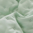 Axyaa Ruffle Pillowcase Set, Quilted Cotton Cover, White, 50*75cm