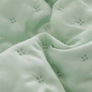 Axyaa Quilted Cotton Ruffle Pillowcase Set in Soft White, 50*75cm