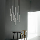 Axya Geomantic Terrazzo Chandelier: Industrial Nordic Pendant Lamp