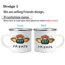 Axyaa Friends Central Perk Mug 11oz Enamel Wholesale Coffee Tea Cup Gift