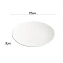 Axyaa Matte Ceramic Round Plate Set for Dining and Entertaining
