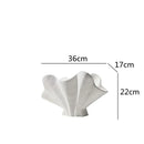 Axyaa Irregular Fan Ceramic Vase for Stylish Flower Arrangement