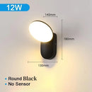 Axyaa 12W Outdoor Wall Lamp IP65 Waterproof Aluminum Sconce Fixture