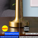Axyaa Metal Touch Table Lamp | LED Rechargeable Night Light | Decor for Home & Business