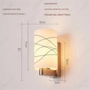 Axyaa LED Glass Wall Lamp Modern Bedroom Living Room Hotel Decorative Lighting