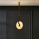 Axyaa Marble Chandelier: Trendy LED Pendant Light for Stylish Indoor Lighting