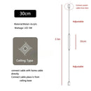 Axyaa Black Acrylic LED Floor Lamp for Stylish Home Decor
