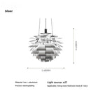 Axyaa Pine Cone LED Pendant Lamp for High-end Indoor Decor Lighting