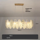 Axyaa Art Deco Glass LED Pendant Light - Dimmable Designer Suspension Luminaire