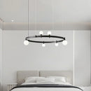 Axyaa Glass Ball LED Chandelier for Home Lighting Décor