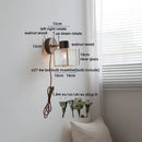 Axyaa White Glass LED Wall Light Pumpkin Stairs Modern Nordic Decor Bedside Lamp