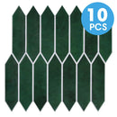 Axyaa PVC Prismatic Wall Panels - Set of 10, Easy Install Waterproof Tile Stickers