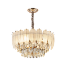 Axyaa Crystal Chandelier 2024: Modern French Style for Living Room, Dining Room & Bedroom