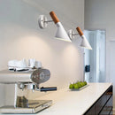 Axyaa Loft Industrial Bedside LED Wall Lights Iron Lampshade Sconce