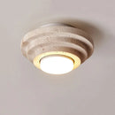 Axyaa Nordic Beige Marble Ceiling Lamp for Guest Room and Restaurant