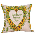 Axyaa Butterfly Linen Pillow Cover, 45X45CM