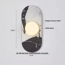 Axyaa Wabi Sabi LED Wall Light Fixture Bulgari Stone Glass Bedside Lamp