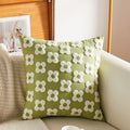 Axyaa Yellow Flower Embroidery Pillow Cover 45X45 Cojines Home Decor Sofa