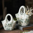 Axyaa Ceramic Vase: French Retro Pastoral Style, High Sense, Creative Ornament