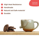 Axyaa Cute Elephant Ceramic Tea and Coffee Mug Set with Tea Bag Holder