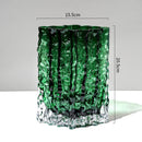 Axyaa Glacier Glass Vase Hydroponics Flowers Desk Decoration Modern Decor