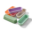 Silicone Rectangular Cake Mold Set by Axyaa: Baking Molds for Cake, Bread, Toast, and Ice Cubes