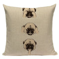 Axyaa Cozy Pug Cat Sloth Starling Fashion Pillow Cover Sofa Decor Case