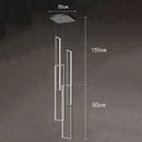 Axyaa Modern LED Ring Stairs Pendant Chandeliers for Living Room and Dining Room