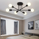 Axyaa Vintage Industrial Loft Iron Chandelier for Living Room Lighting