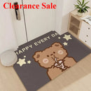 Axyaa Zero Formaldehyde Entry Door Mat, Crystal Velvet Bathroom Carpet