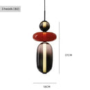 Axyaa Artistic Glass Lollipop Chandelier - Colorful Luxury Ceiling Fixture