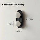 Axyaa Walnut Wood Wall Sconce Light for Living Room, Bedroom, Study - Modern Nordic Design