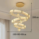 Axyaa Crystal Chandelier Pendant Light for Living Room and Bedroom