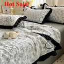 Axyaa Washed Cotton Air Conditioner Quilt Set - Summer Cool, Double Size, Machine Washable