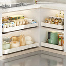 Axyaa Retractable Kitchen Drawer Storage Rack with Slide Rails - Spice Box Organizer