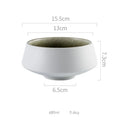 Axyaa High Foot Ceramic Soup Bowl Dessert Pasta Salad Snack Household Specialty Tableware