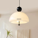 Axyaa LED Glass Chandelier for Bedroom Dining Room Table Lighting Fixture