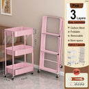 Axyaa Floor-to-Ceiling Multi-layer Service Cart for Kitchen Storage
