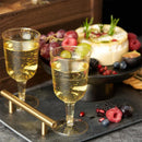 Axyaa 150ml Disposable Clear Plastic Champagne Glasses for Weddings & Parties
