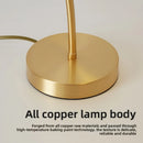 Axyaa Glass Desk Lamp Princess Room Bedside Light Gold White E27